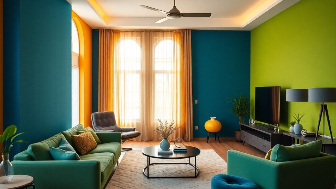 Colori e psicologia degli ambienti. Come le tinte delle pareti influenzano umore e percezione degli spazi.
